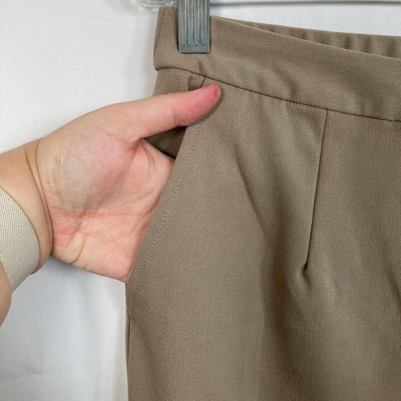 Linea By Louis Dell'Olio Pants Womens Sz 8 Beige Stretch Twill Chino Camel Tan - Picture 3 of 13